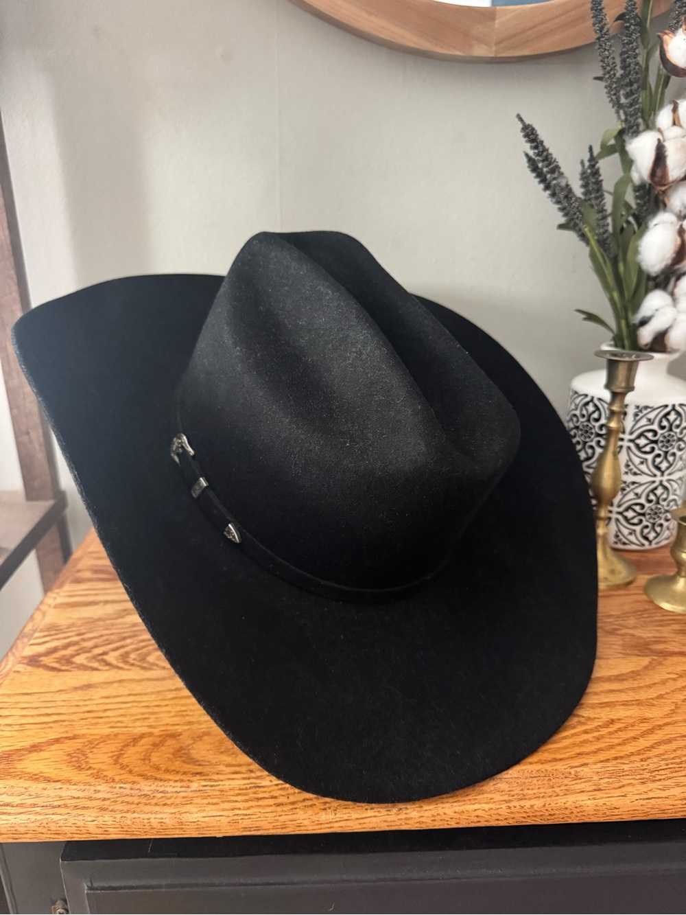 Ariat 3x Black Wool Cowboy Hat